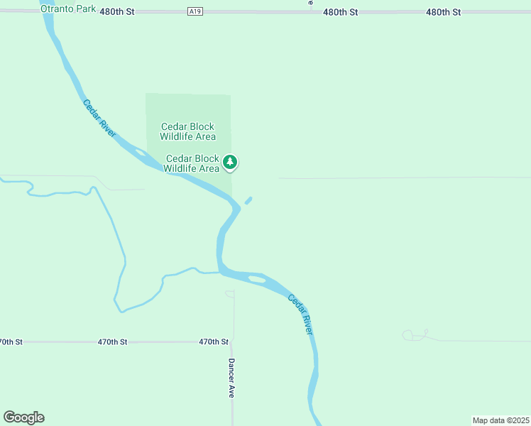 map of restaurants, bars, coffee shops, grocery stores, and more near 1257 475 Avenue in Saint Ansgar