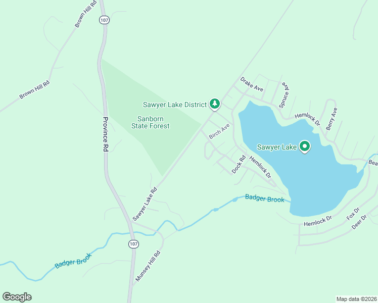 map of restaurants, bars, coffee shops, grocery stores, and more near 90 Sawyer Lake Road in Gilmanton
