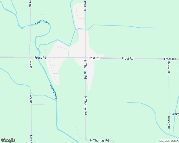 map of restaurants, bars, coffee shops, grocery stores, and more near 2874 North Thomas Road in Saginaw