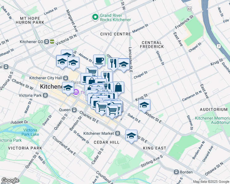 66 Weber Street East, Kitchener ON Walk Score
