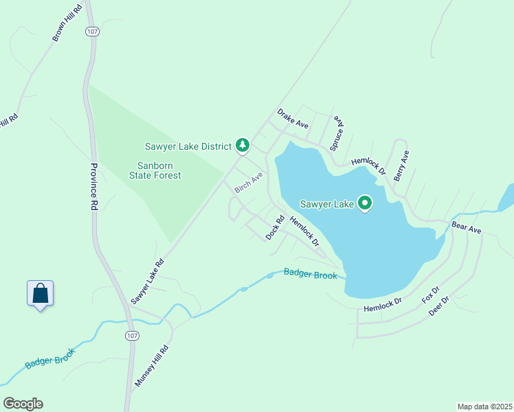 map of restaurants, bars, coffee shops, grocery stores, and more near 10 Aspen Avenue in Gilmanton