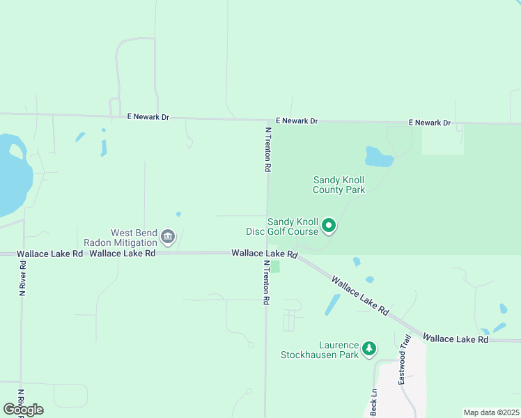 map of restaurants, bars, coffee shops, grocery stores, and more near 7209 North Trenton Road in West Bend