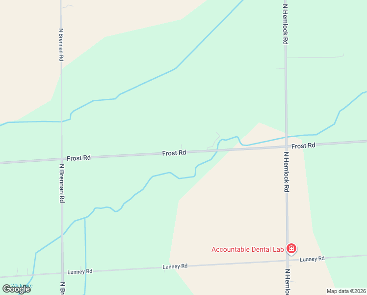 map of restaurants, bars, coffee shops, grocery stores, and more near 16420 Frost Road in Hemlock