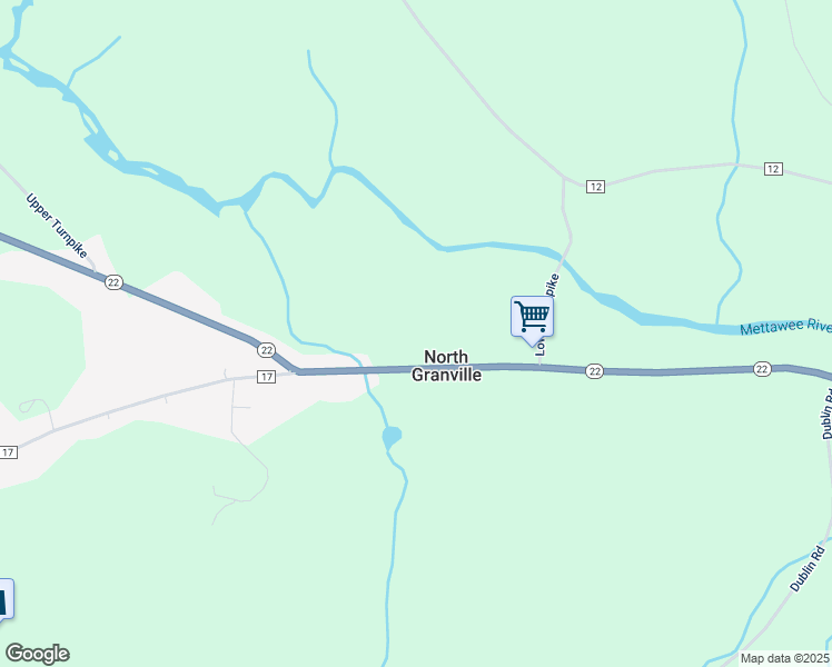 map of restaurants, bars, coffee shops, grocery stores, and more near 10294 New York 22 in Granville