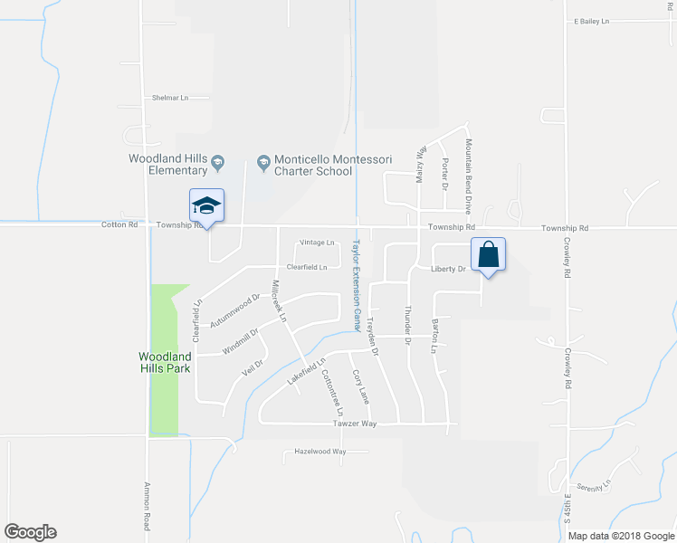 map of restaurants, bars, coffee shops, grocery stores, and more near 3938 Clearfield Lane in Ammon