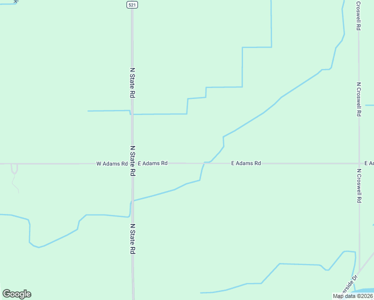 map of restaurants, bars, coffee shops, grocery stores, and more near 106 East Adams Road in St. Louis