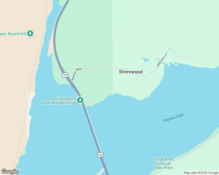 map of restaurants, bars, coffee shops, grocery stores, and more near 67118 West Westview Road in North Bend