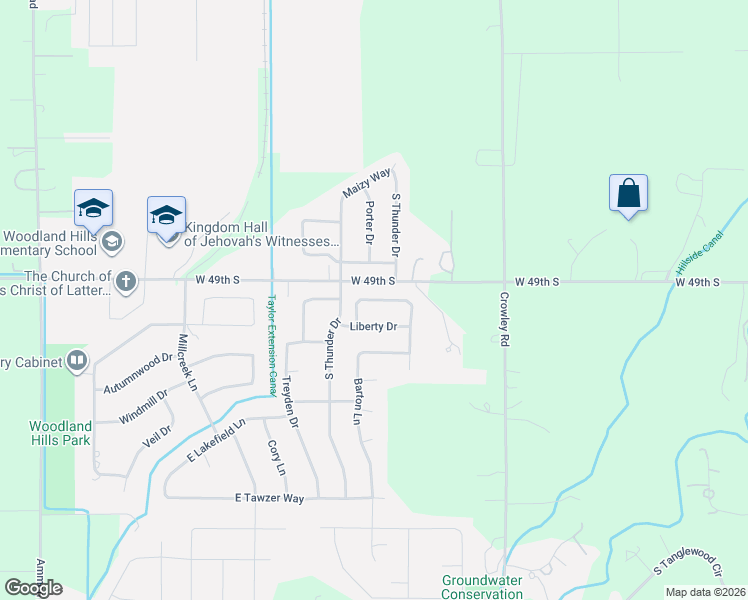 map of restaurants, bars, coffee shops, grocery stores, and more near 4942 Remember Drive in Idaho Falls