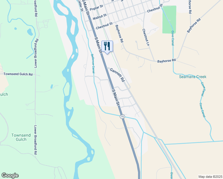 map of restaurants, bars, coffee shops, grocery stores, and more near 1278 Lookout Lane in Bellevue