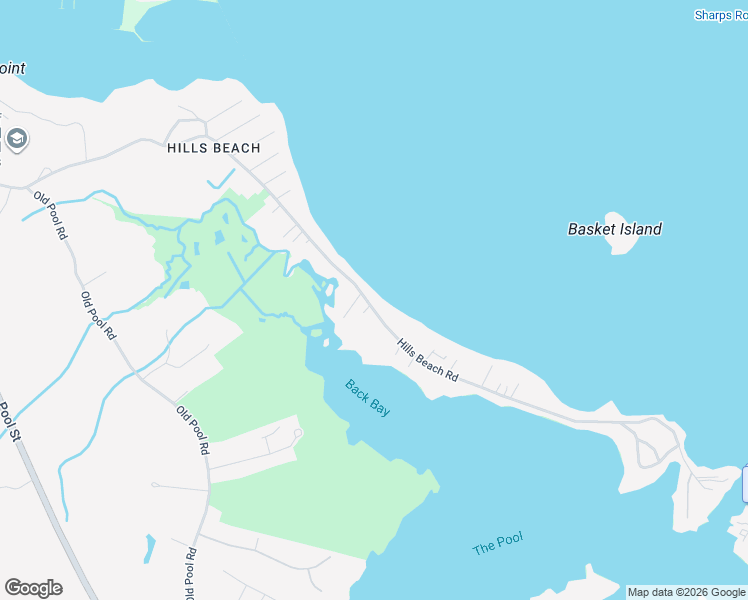 map of restaurants, bars, coffee shops, grocery stores, and more near 127 Hills Beach Road in Biddeford