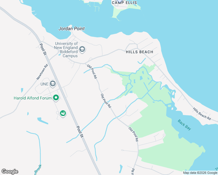 map of restaurants, bars, coffee shops, grocery stores, and more near 1 Willow Ridge in Biddeford