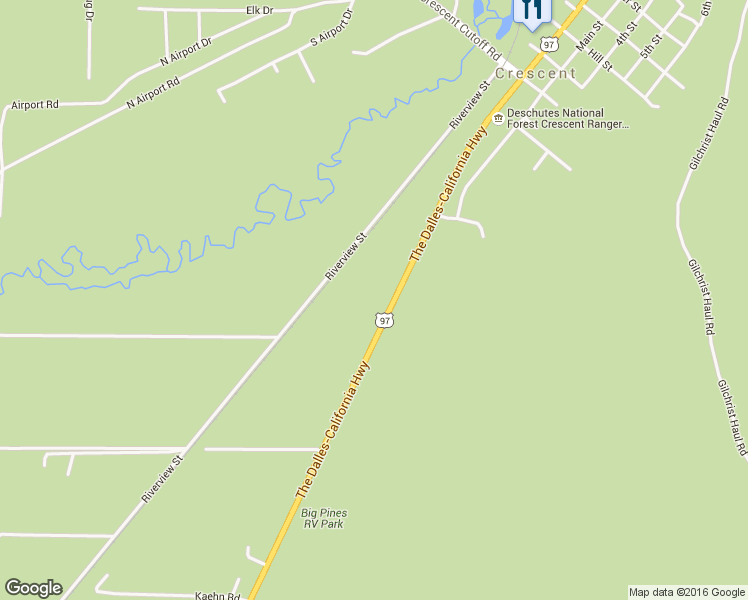 map of restaurants, bars, coffee shops, grocery stores, and more near 135878 U.S. 97 in Crescent