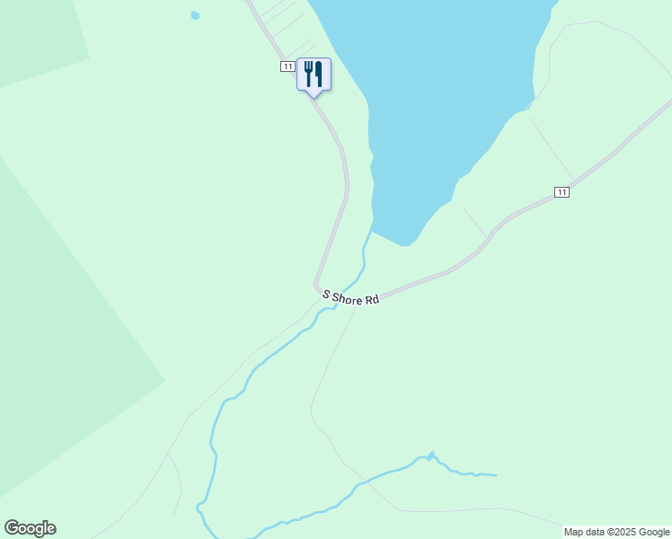 map of restaurants, bars, coffee shops, grocery stores, and more near 207 South Shore Road in Lake Pleasant