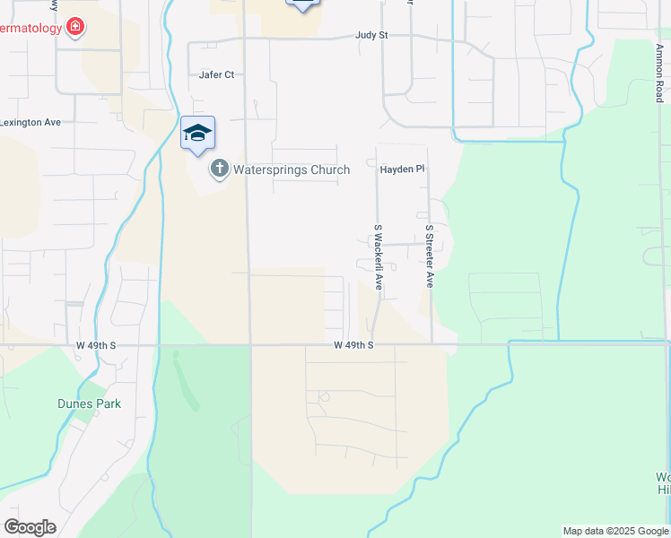 map of restaurants, bars, coffee shops, grocery stores, and more near 4550 South Wackerli Avenue in Ammon