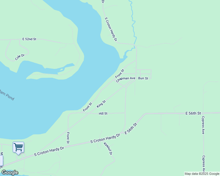 map of restaurants, bars, coffee shops, grocery stores, and more near 5414 Front Street in Newaygo
