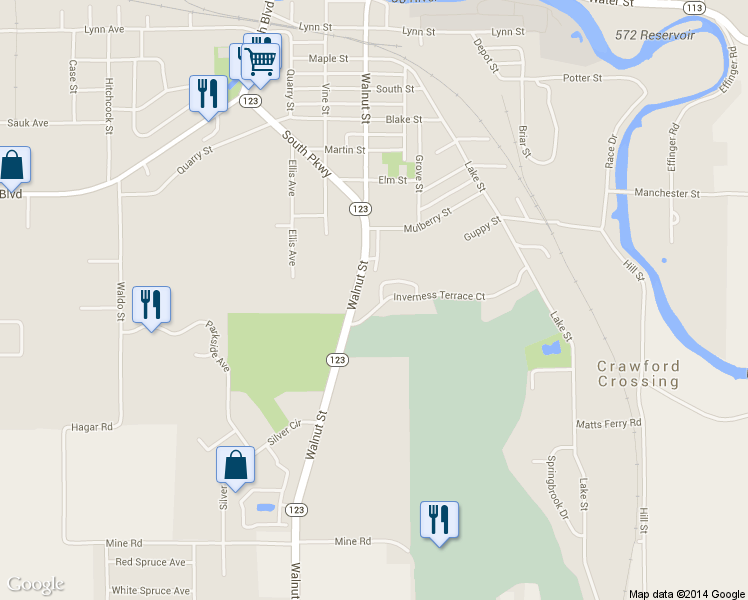 map of restaurants, bars, coffee shops, grocery stores, and more near 319 Inverness Terrace Ct in Baraboo