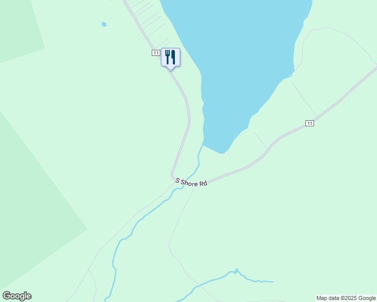 map of restaurants, bars, coffee shops, grocery stores, and more near 207 South Shore Road in Lake Pleasant