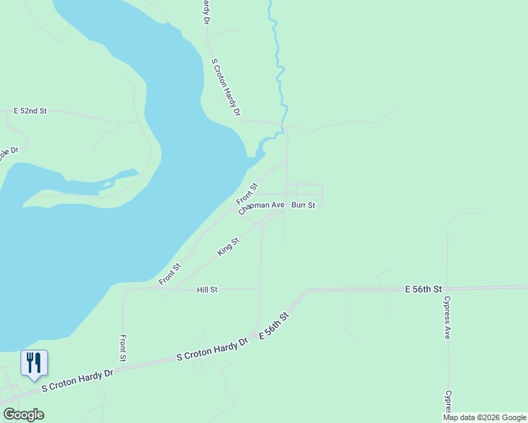 map of restaurants, bars, coffee shops, grocery stores, and more near 6380 South Croton Hardy Drive in Newaygo