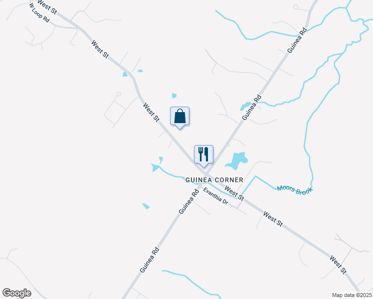 map of restaurants, bars, coffee shops, grocery stores, and more near 257 West Street in Biddeford
