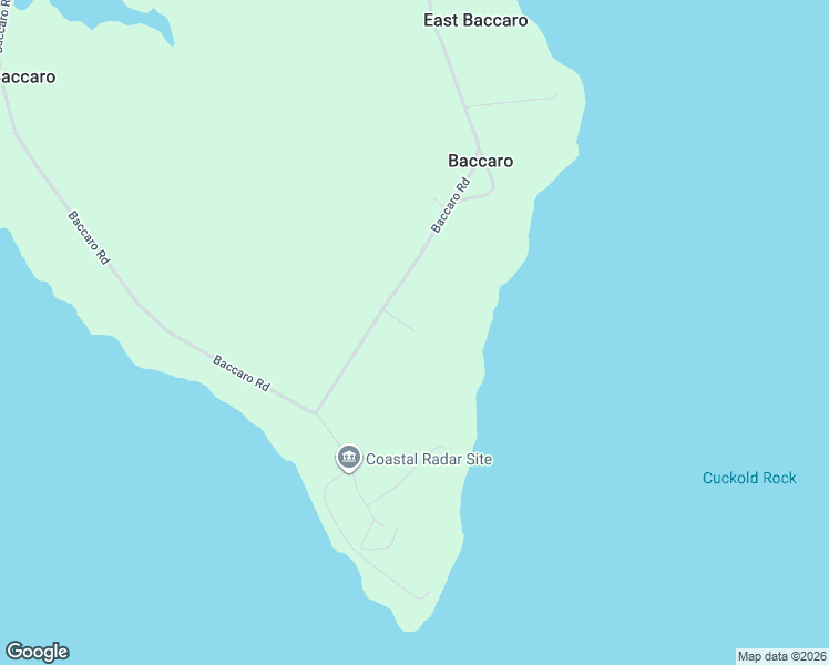 map of restaurants, bars, coffee shops, grocery stores, and more near Baccaro Road in Baccaro