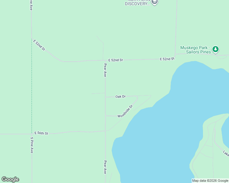 map of restaurants, bars, coffee shops, grocery stores, and more near 5370 Pear Avenue in Newaygo