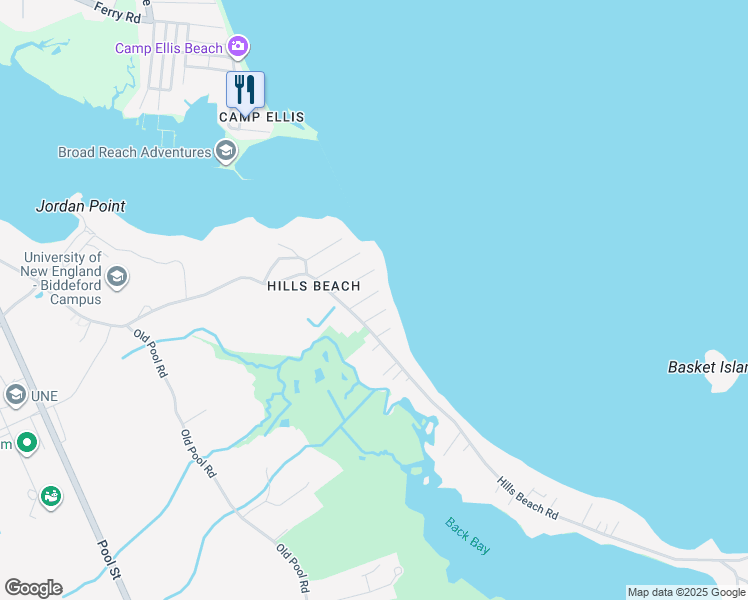 map of restaurants, bars, coffee shops, grocery stores, and more near 6 Golden Avenue in Biddeford