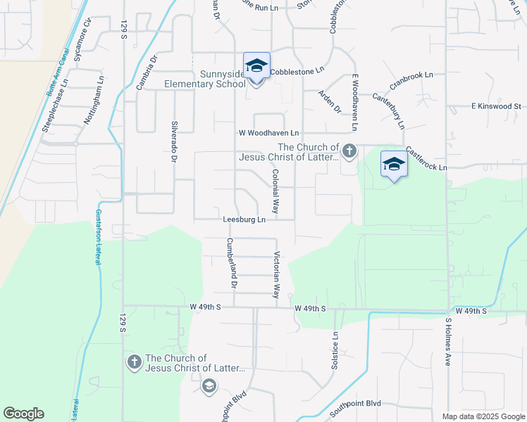 map of restaurants, bars, coffee shops, grocery stores, and more near 4425 Williamsburg Ln in Idaho Falls