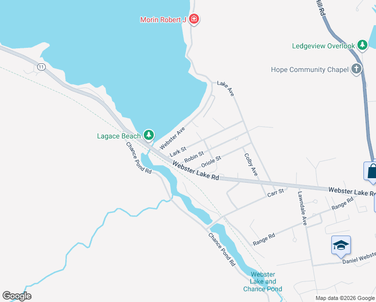 map of restaurants, bars, coffee shops, grocery stores, and more near 28 Lark Street in Franklin