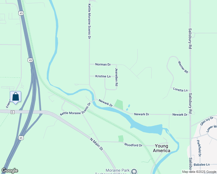 map of restaurants, bars, coffee shops, grocery stores, and more near 7380 Moll Court in West Bend