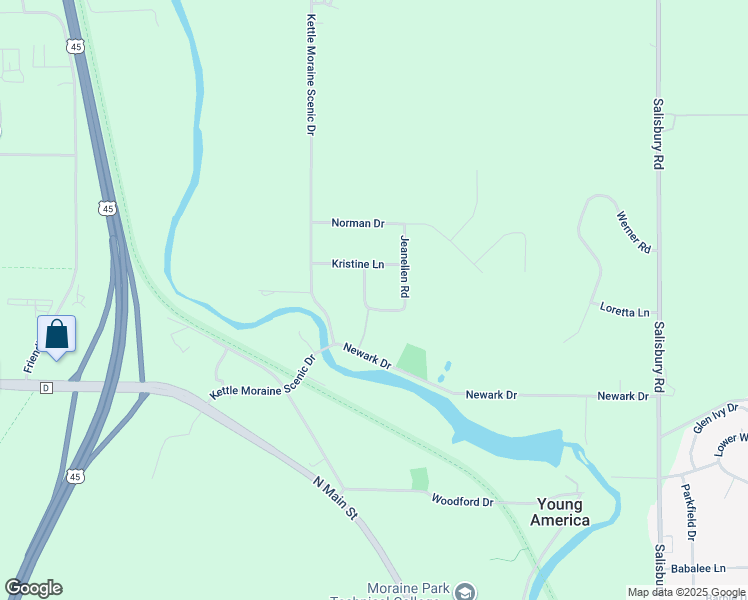 map of restaurants, bars, coffee shops, grocery stores, and more near 7380 Moll Court in West Bend