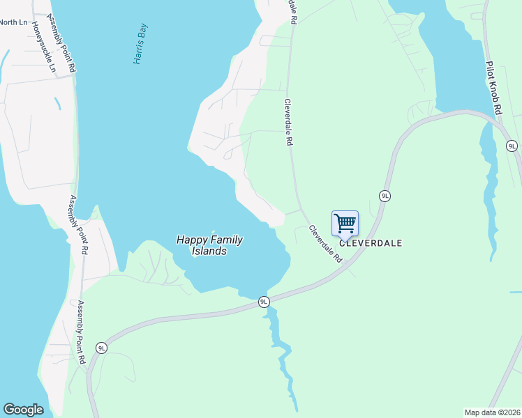 map of restaurants, bars, coffee shops, grocery stores, and more near 56 Russell Harris Road in Queensbury