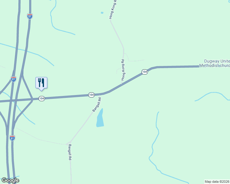 map of restaurants, bars, coffee shops, grocery stores, and more near 1911 New York 104 in Parish