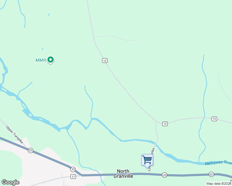 map of restaurants, bars, coffee shops, grocery stores, and more near 293 County Route 12 in Granville
