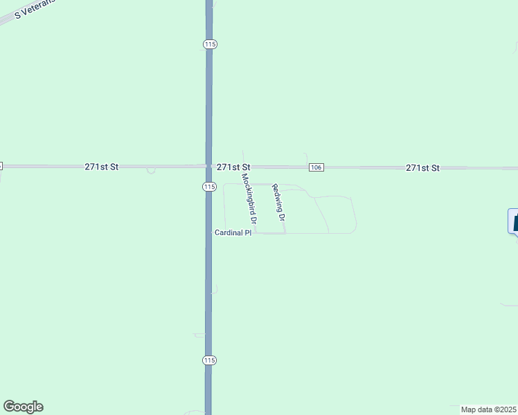 map of restaurants, bars, coffee shops, grocery stores, and more near 27116 Mockingbird Drive in Harrisburg