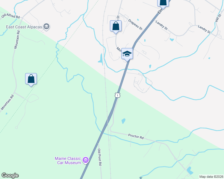 map of restaurants, bars, coffee shops, grocery stores, and more near 2812 Portland Road in Arundel