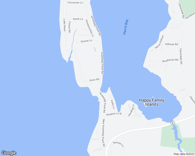 map of restaurants, bars, coffee shops, grocery stores, and more near 133 Assembly Point Road in Lake George
