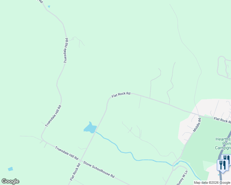 map of restaurants, bars, coffee shops, grocery stores, and more near 311 Flat Rock Road in Lake George