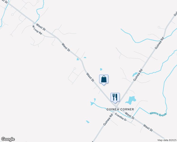 map of restaurants, bars, coffee shops, grocery stores, and more near 233 West Street in Biddeford