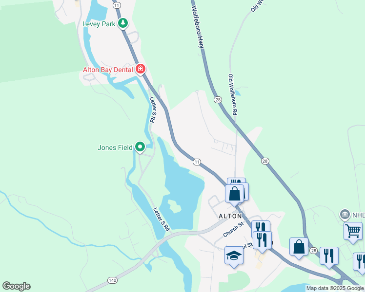 map of restaurants, bars, coffee shops, grocery stores, and more near 208 Main Street in Alton