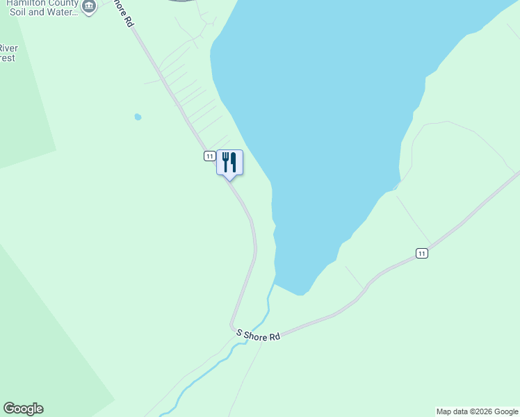 map of restaurants, bars, coffee shops, grocery stores, and more near 181 South Shore Road in Lake Pleasant