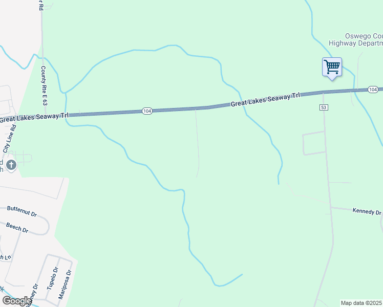 map of restaurants, bars, coffee shops, grocery stores, and more near 34 Simpson Drive in Oswego