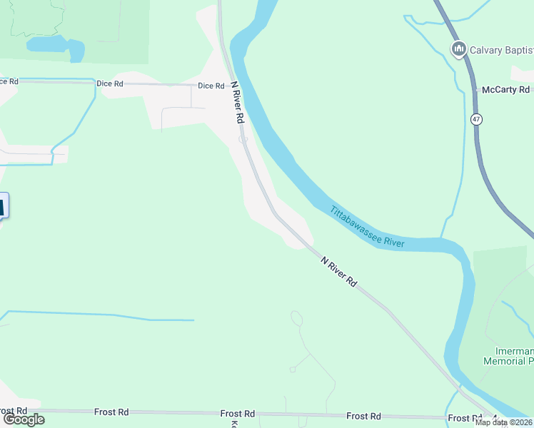 map of restaurants, bars, coffee shops, grocery stores, and more near 3695 North River Road in Freeland