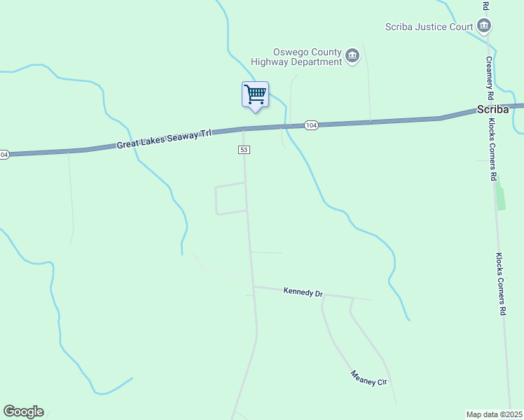 map of restaurants, bars, coffee shops, grocery stores, and more near 1422 County Route 53 in Oswego