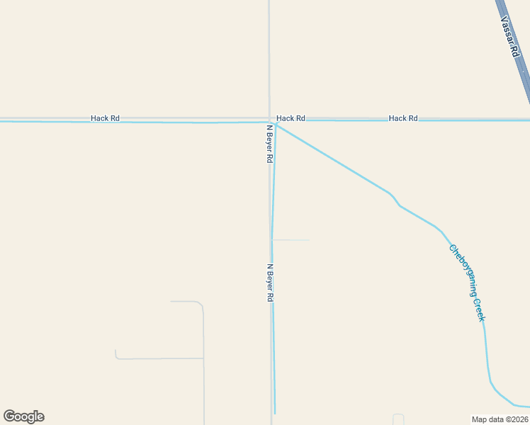 map of restaurants, bars, coffee shops, grocery stores, and more near 3705 North Beyer Road in Saginaw