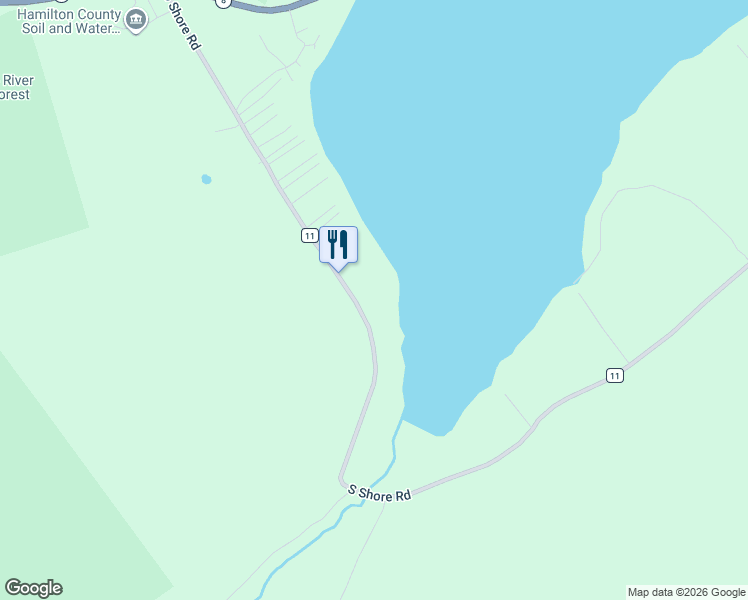 map of restaurants, bars, coffee shops, grocery stores, and more near 181 South Shore Road in Lake Pleasant