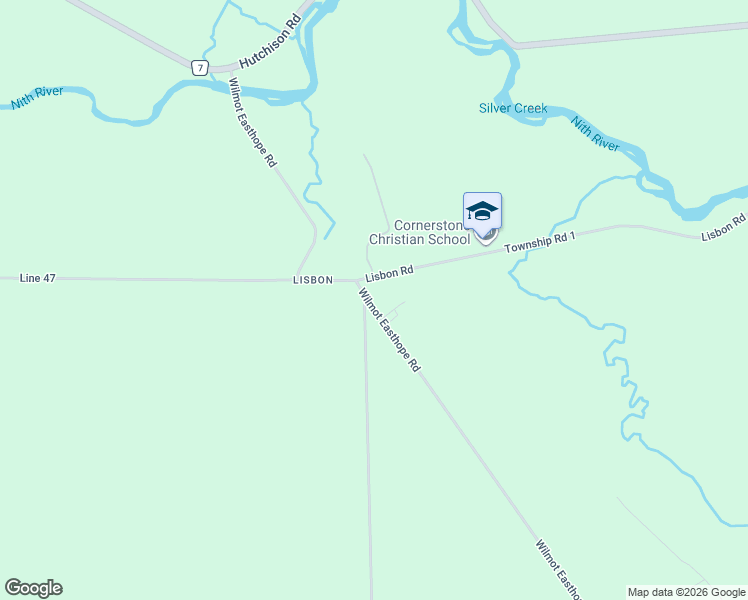 map of restaurants, bars, coffee shops, grocery stores, and more near 5197 Road 103 in Wellesley