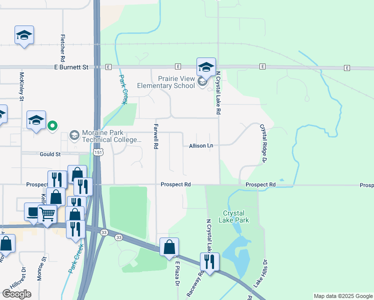 map of restaurants, bars, coffee shops, grocery stores, and more near 311 Morgan Ln in Beaver Dam