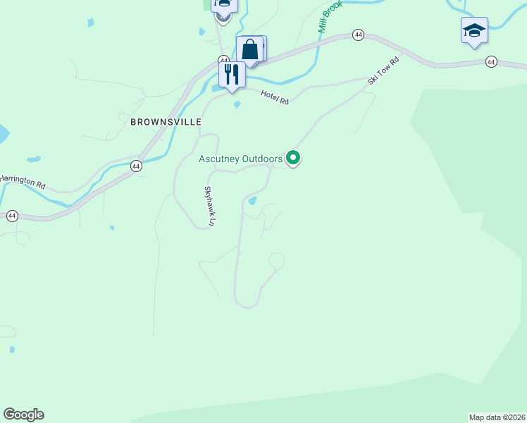 map of restaurants, bars, coffee shops, grocery stores, and more near Mountains Edge Road in West Windsor