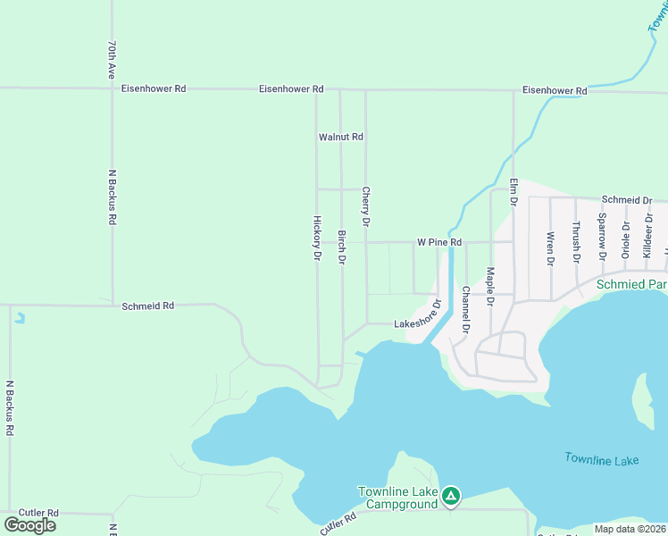 map of restaurants, bars, coffee shops, grocery stores, and more near 11535 Birch Drive in Lakeview