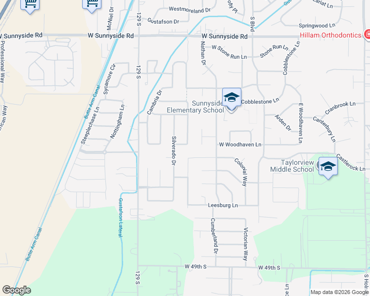 map of restaurants, bars, coffee shops, grocery stores, and more near 4059 Barossa Drive in Idaho Falls